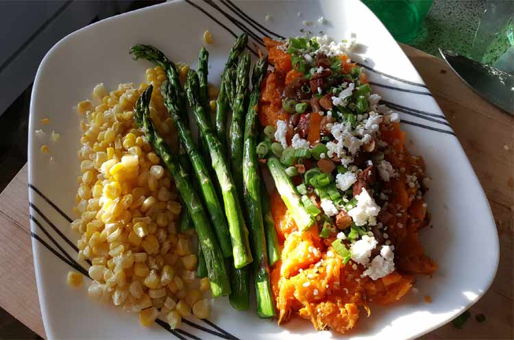 steamed asparagus