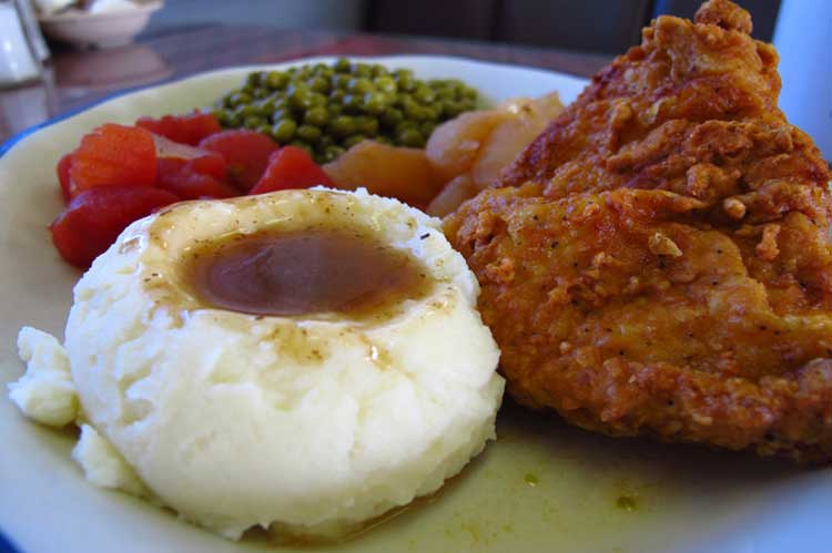 mashed potatoes with chicken