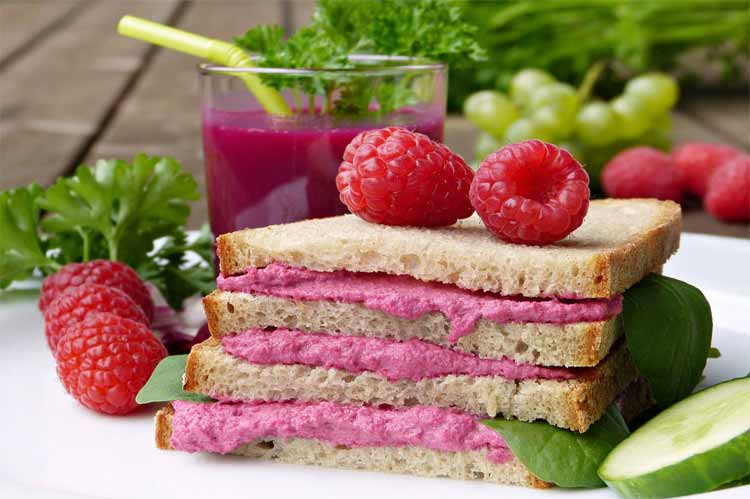 Fruit and Butter Sandwiche