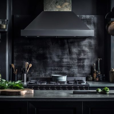 The Art Of Balancing Black Kitchen Cabinets And Modern Cooking Ranges | Stunning Kitchen Design
